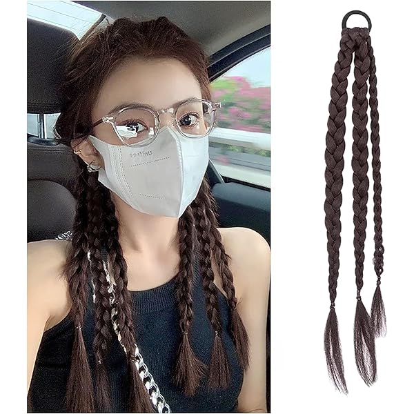 Amazon.co.jp: 三つ編み ウィッグ ツイン ワンタッチ かわいい